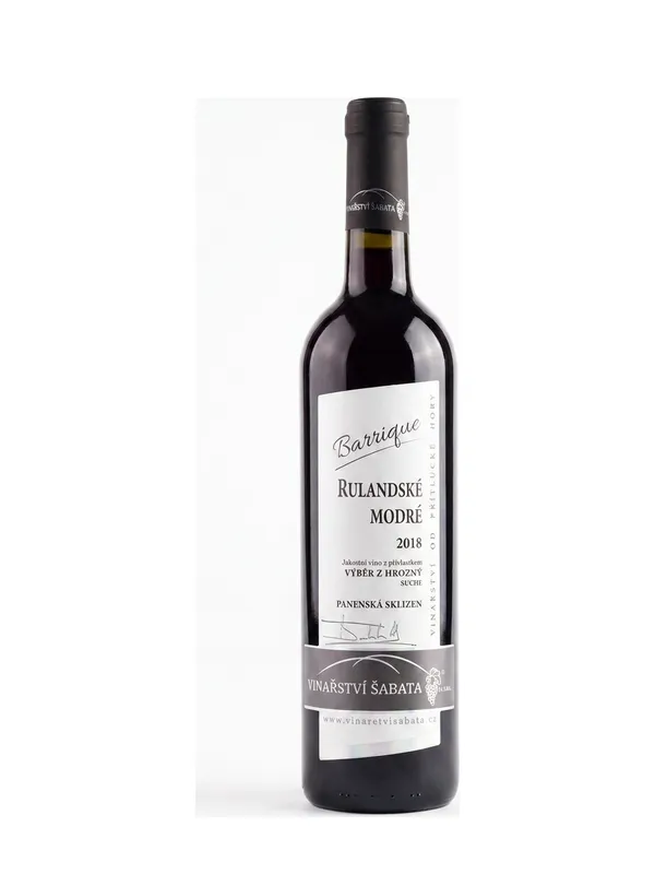 Rulandské modré VH 2018 suché – Šabata