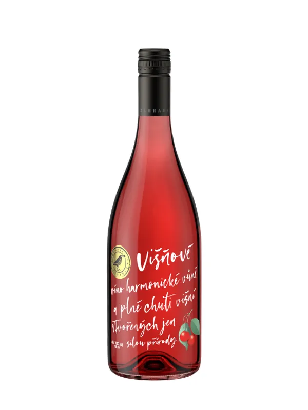 Višňové víno Zahradní vinařství polosladké – Vinofol